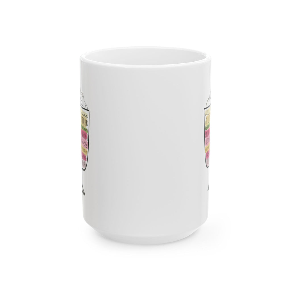 Rachel's Thanksgiving English Trifle Friends Ceramic Mug (11oz, 15oz)