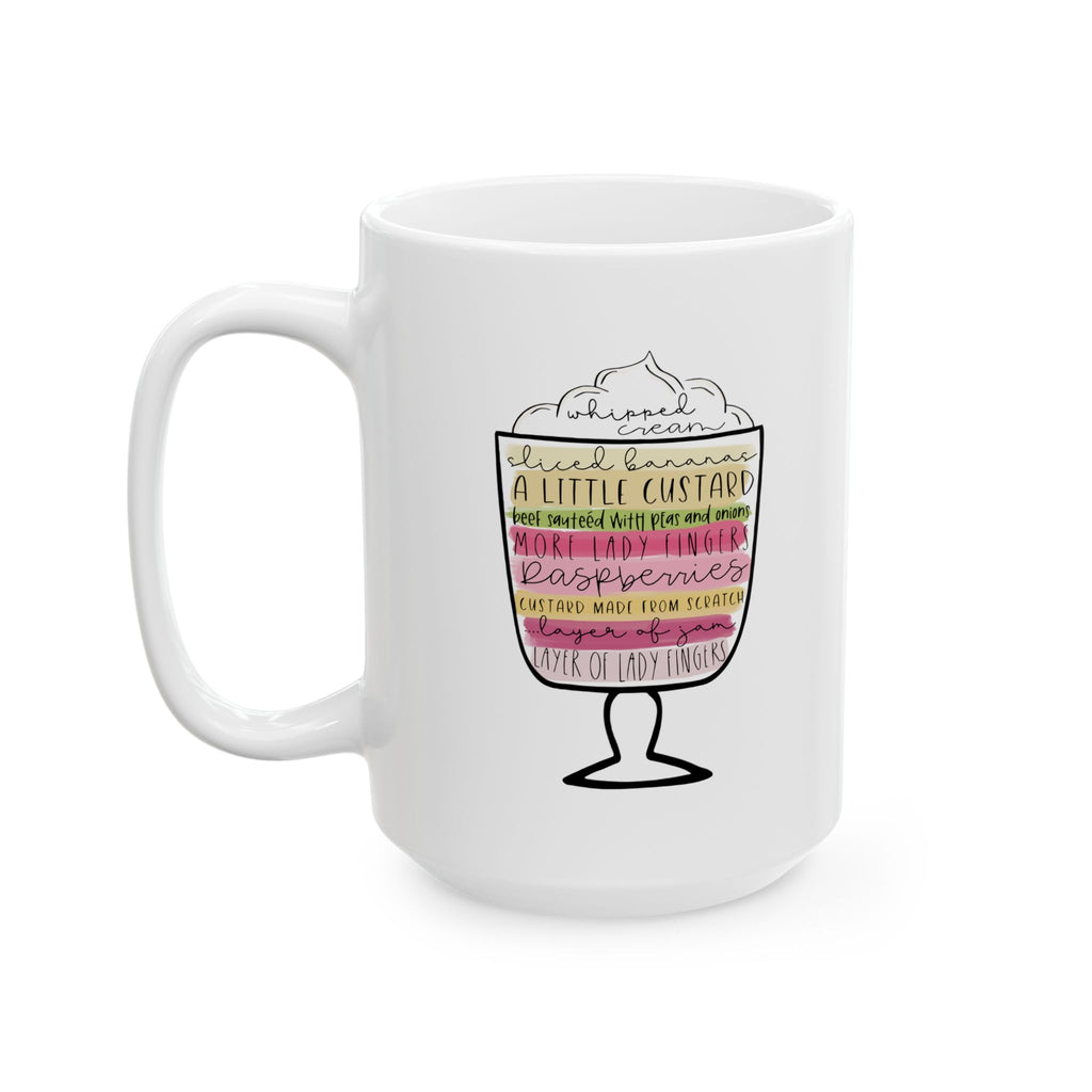 Rachel's Thanksgiving English Trifle Friends Ceramic Mug (11oz, 15oz)