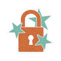 Colorful Lock Stickers