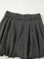 Jet Stream Corded Lantern Sleeve Top High Waist Ruffled Mini Skirt Set