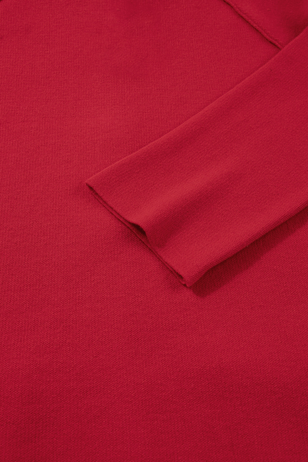 Fiery Red Collared Button Front Wrapped Cardigan Jacket