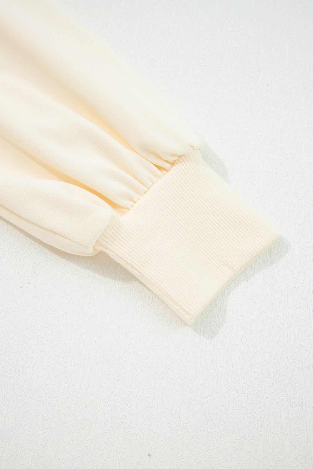 Bonbon Striped Collar Puff Sleeve Sweatshirt