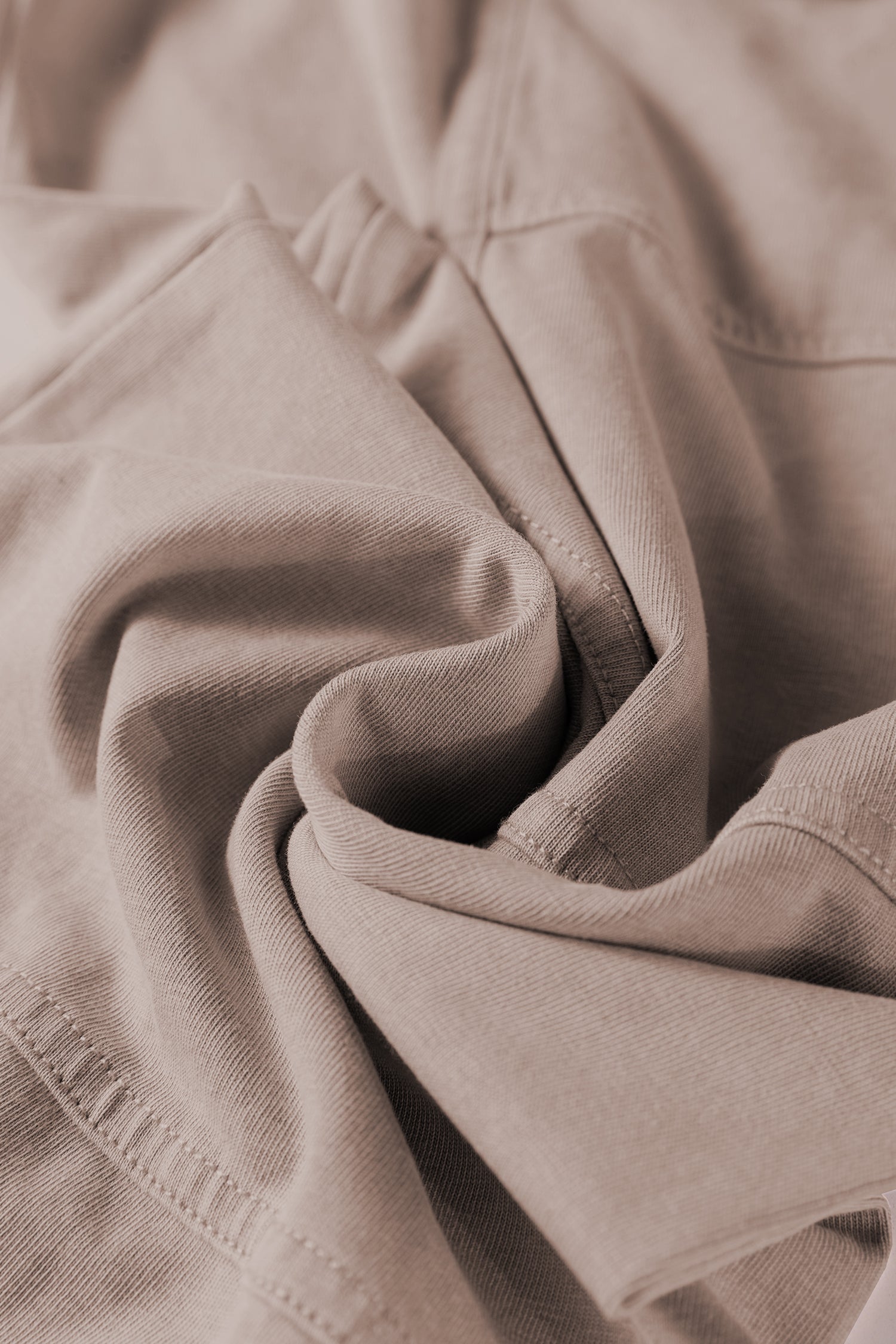 Smoke Gray Mineral Wash Exposed Seam Drawstring Elastic Waistband Wide Leg Cargo Pants