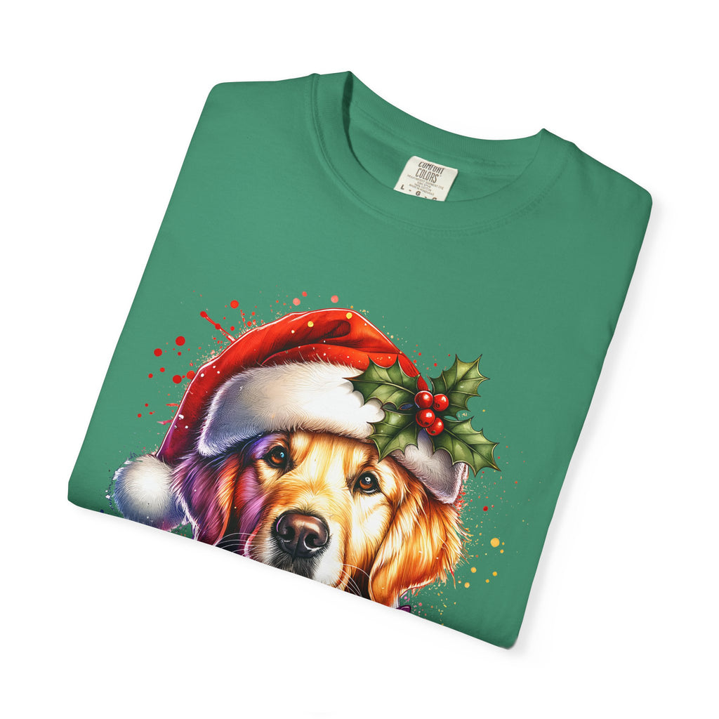 Christmas Lights Golden Retriever